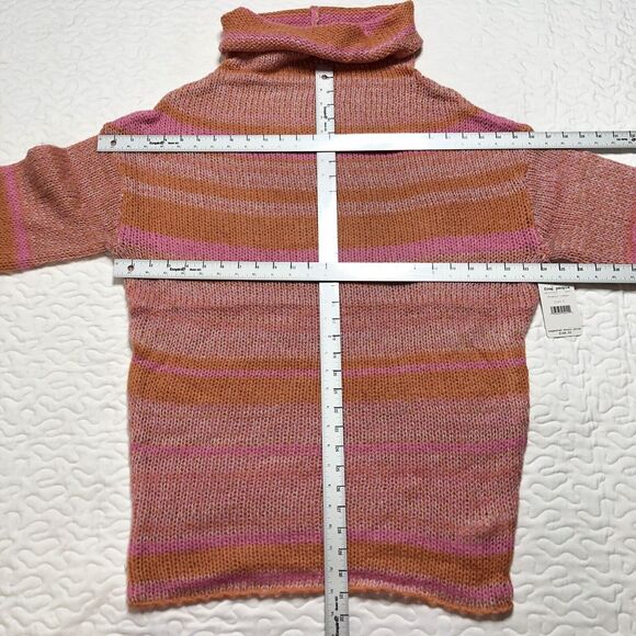 NWT Free People Candy Stripe Tunic Sweater Pullover Sm Flowers Combo OB1043829 - Picture 8 of 9